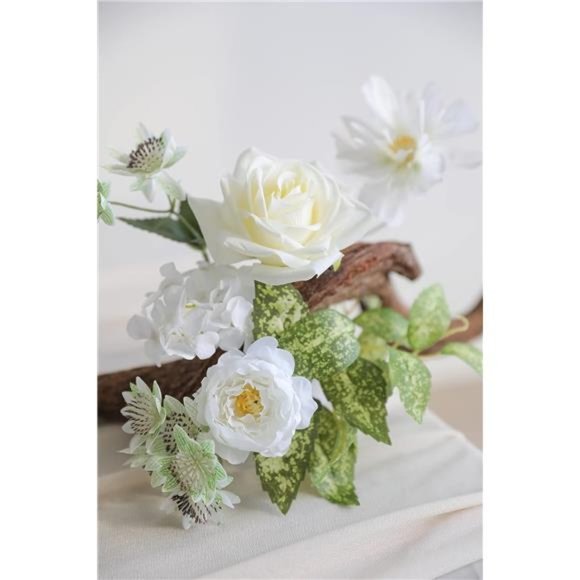 Artificial Flowers Combo Box Set Faux Flowers Bulk Flower Leaf w/ Stems Wedding - Picture 2 of 6